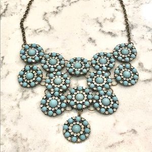 Light Blue Statement Necklace